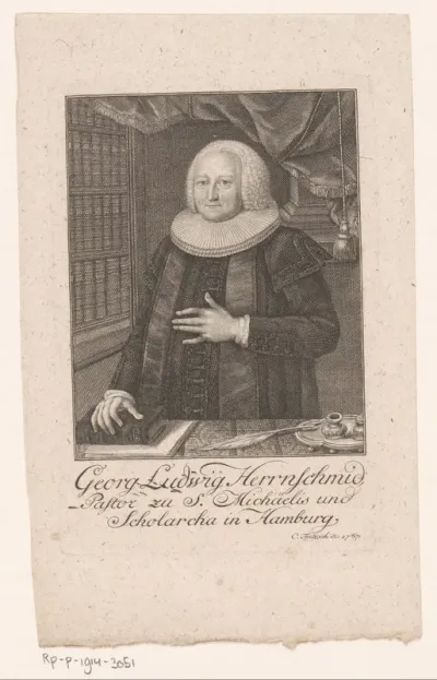 Portret van Georg Ludwig Herrnschmid