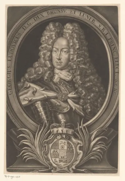 Portret van Georg Ludwig, koning van Groot-Brittannië en Ierland