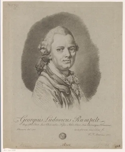 Portret van Georg Ludwig Rumpelt