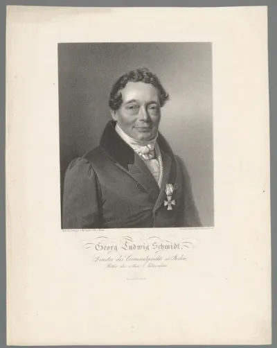 Portret van Georg Ludwig Schmidt