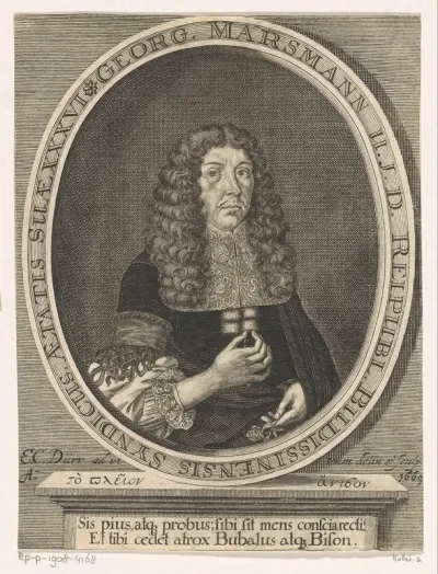 Portret van Georg Marsmann op 36-jarige leeftijd