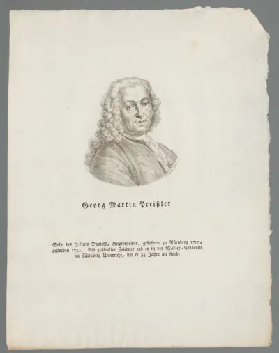 Portret van Georg Martin Preissler