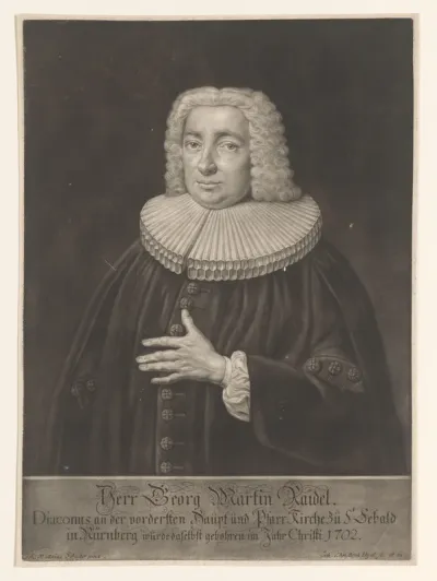 Portret van Georg Martin Raidel