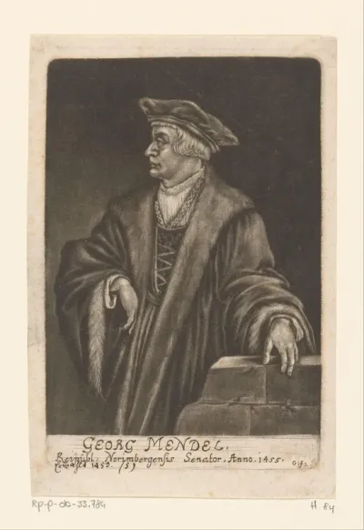 Portret van Georg Mendel