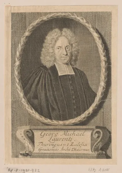 Portret van Georg Michael Laurentii