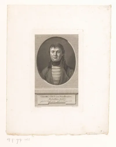 Portret van Georg Ott von Schaffhausen