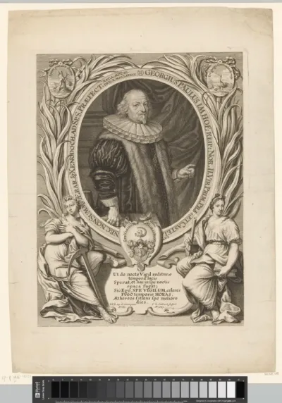 Portret van Georg Paul Imhof