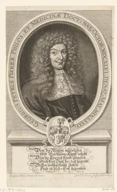 Portret van Georg Peter Pierer