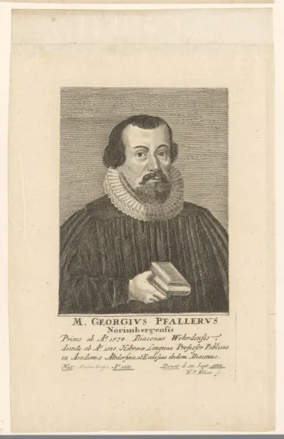 Portret van Georg Pfaler