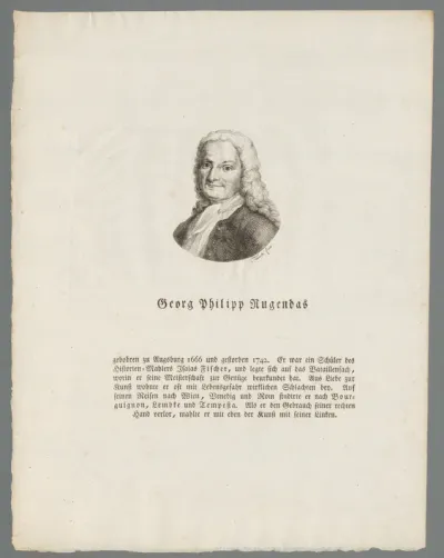 Portret van Georg Philipp Rugendas (I)