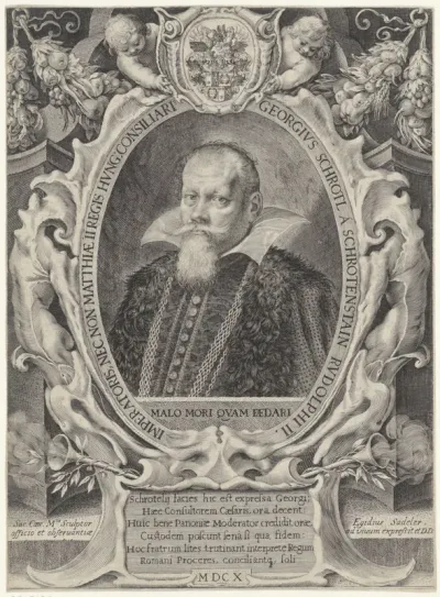 Portret van Georg Schrötl von Schrotenstein