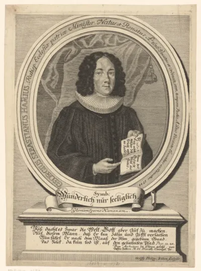 Portret van Georg Sebastian Hamm