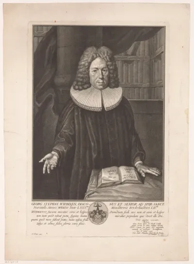 Portret van Georg Stephan Widmann