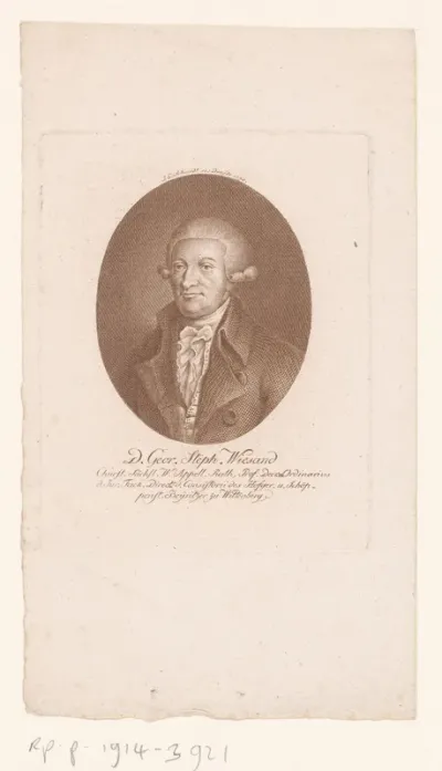 Portret van Georg Stephan Wiesand