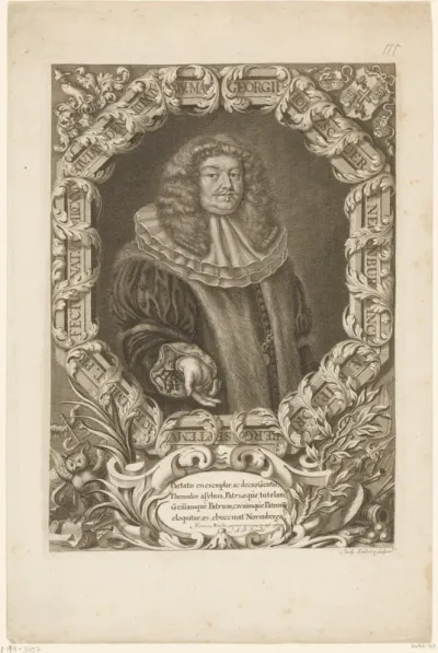 Portret van Georg VI Holzschuher von Neuenbürg