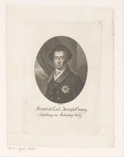 Portret van Georg von Mecklenburg-Strelitz
