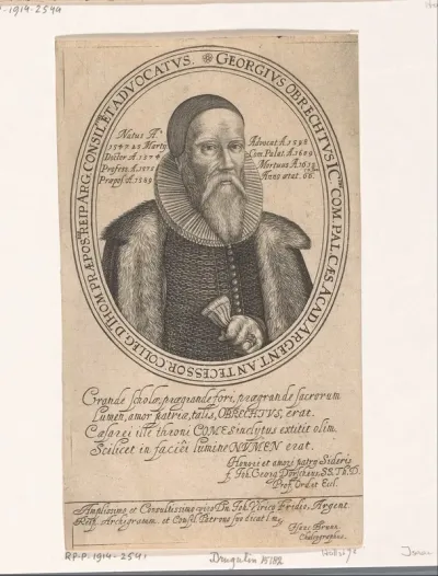 Portret van Georg von Obrecht