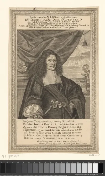Portret van Georg von Schöbel und Rosenfeld