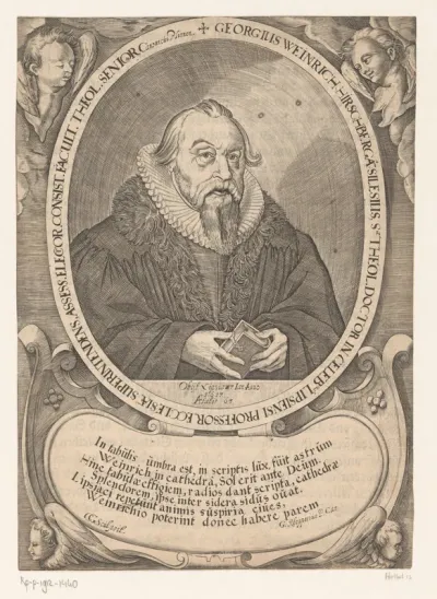 Portret van Georg Weinrich op 63-jarige leeftijd