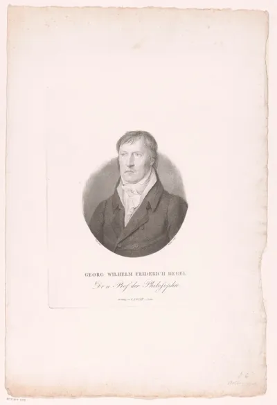 Portret van Georg Wilhelm Friedrich Hegel