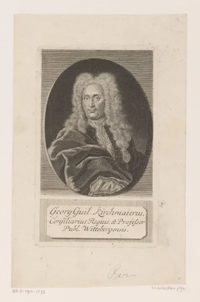 Portret van Georg Wilhelm Kirchmayer