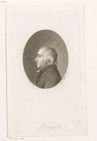 Portret van Georg Wilhelm Pfingsten