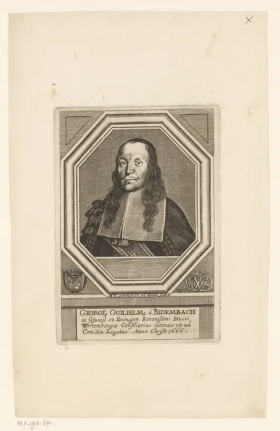 Portret van Georg Wilhelm von Bidembach