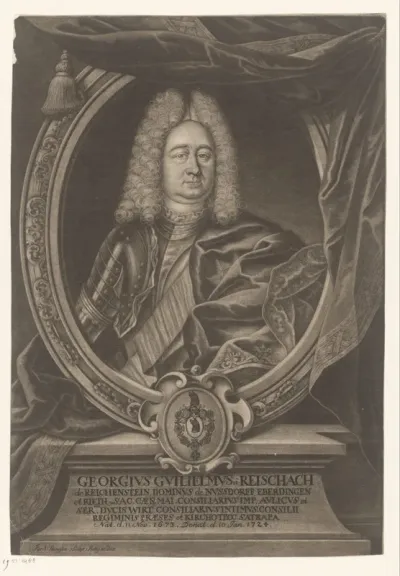 Portret van Georg Wilhelm von Reischach