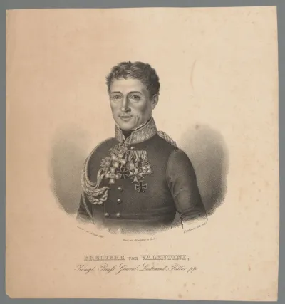 Portret van Georg Wilhelm von Valentini