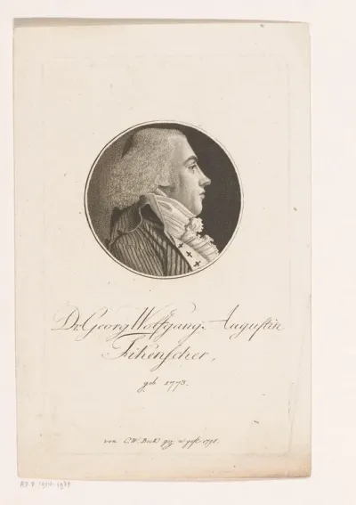 Portret van Georg Wolfgang Augustin Fikenscher