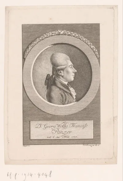 Portret van Georg Wolfgang Franz Panzer