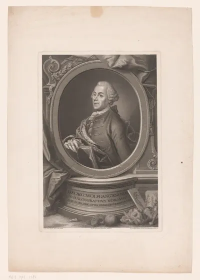 Portret van Georg Wolfgang Knorr