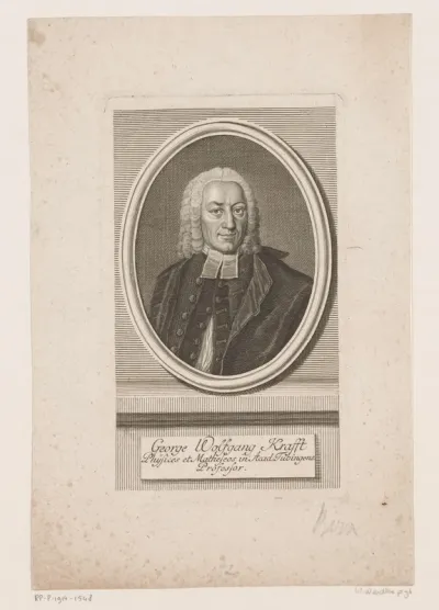 Portret van Georg Wolfgang Krafft