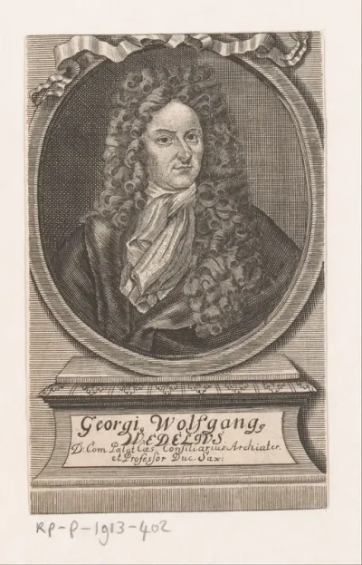 Portret van Georg Wolfgang Wedel