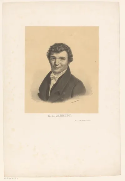 Portret van George Adam Schmidt