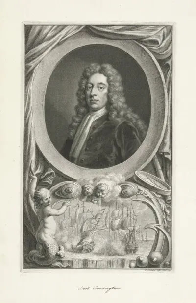 Portret van George Byng