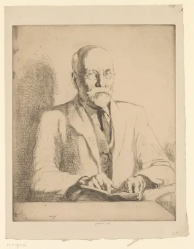 Portret van George Clausen