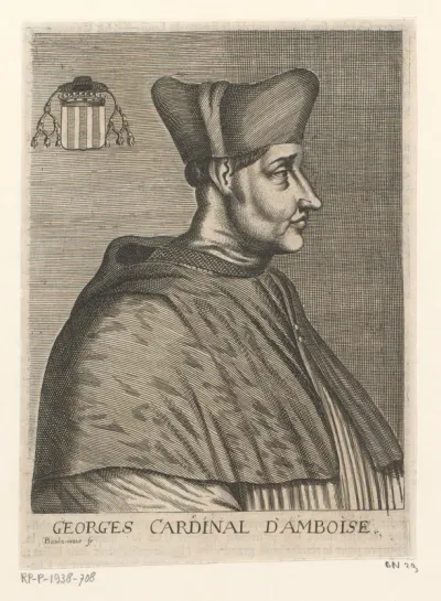 Portret van George d'Amboise, aartsbisschop van Rouen