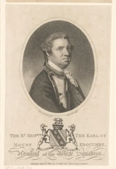 Portret van George Edgcumbe