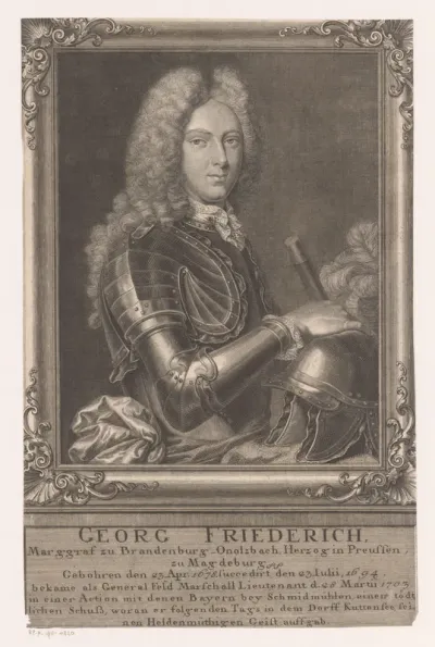 Portret van George Frederik II van Brandenburg-Ansbach