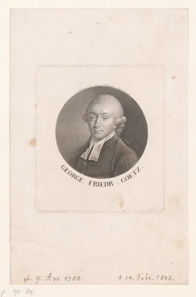 Portret van George Friedrich Goetz