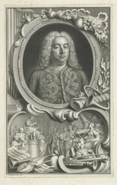 Portret van George Friedrich Händel
