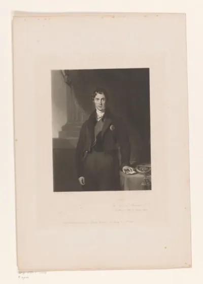 Portret van George Hamilton-Gordon