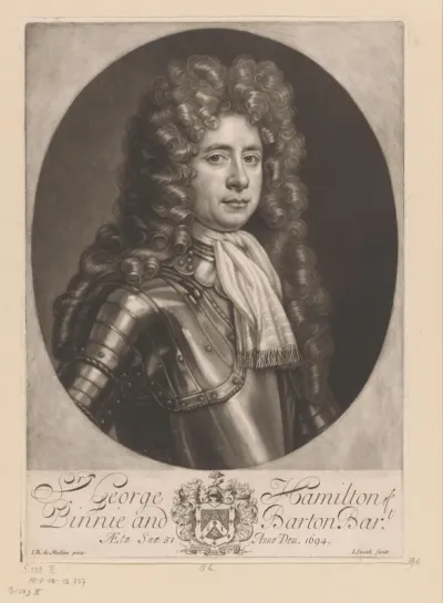 Portret van George Hamilton