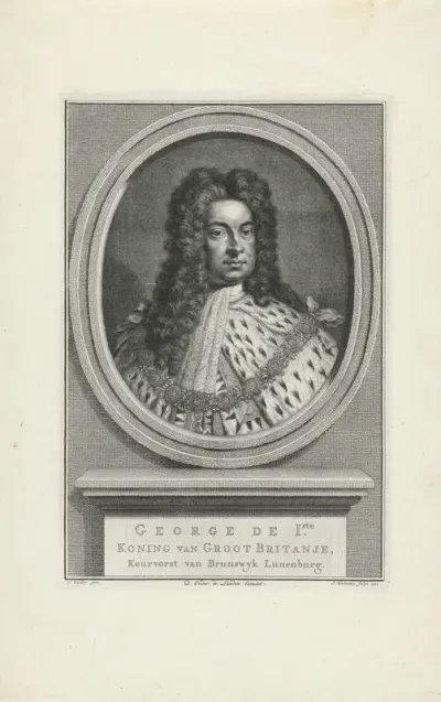Portret van George I, koning van Engeland
