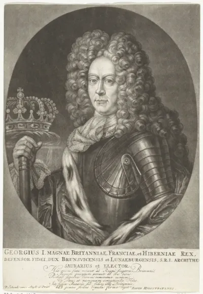 Portret van George I, koning van Engeland