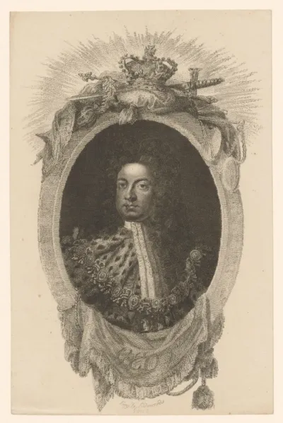 Portret van George I van Groot-Brittannië en Ierland