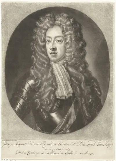 Portret van George II Augustus van Groot-Brittannië