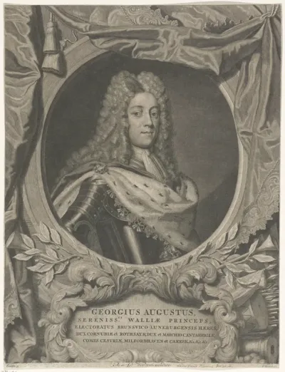 Portret van George II van Engeland als prins van Wales