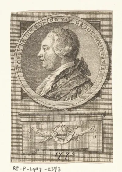 Portret van George III, koning van Groot-Brittanië en Hannover